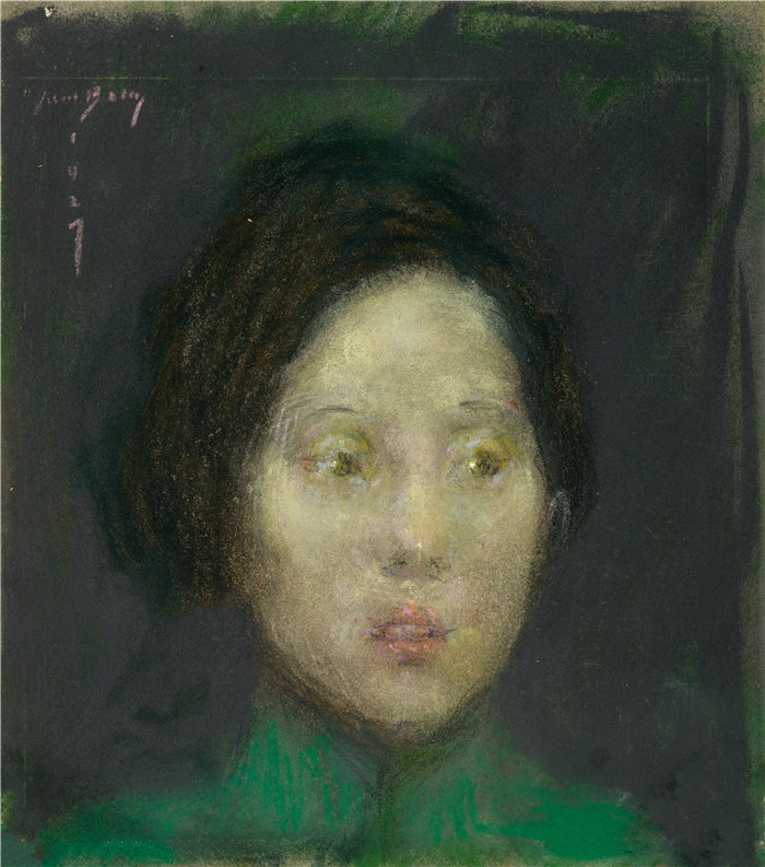 爱丽丝·派克·巴尼 (Alice Pike Barney,美国画家)作品-东方人 (1927)