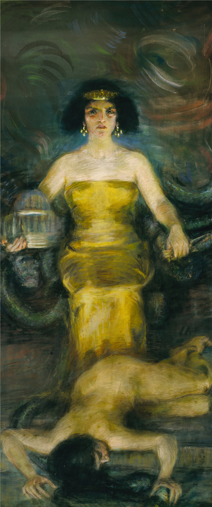 爱丽丝·派克·巴尼 (Alice Pike Barney,美国画家)作品-巴比伦 (1904)