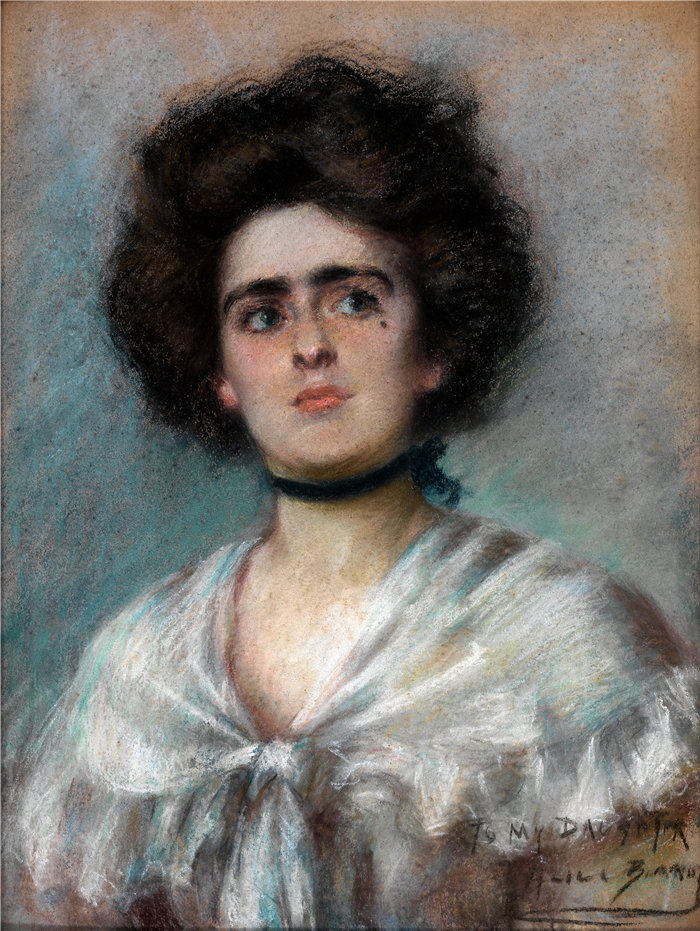 爱丽丝·派克·巴尼 (Alice Pike Barney,美国画家)作品-菲丘的劳拉 (1900)