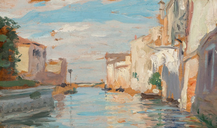 卡洛鲁斯·杜兰（Carolus-Duran）威尼斯景观（约 1865-1869 年）油画