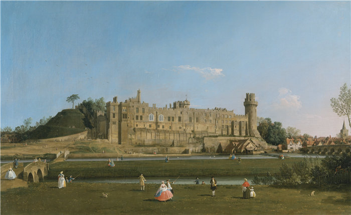 卡纳莱托 （Canaletto，意大利画家）作品-沃里克城堡