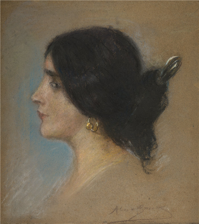 爱丽丝·派克·巴尼 (Alice Pike Barney,美国画家)作品-辛加雷(约 1900 年)