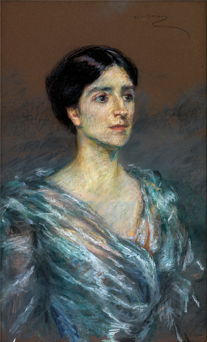 爱丽丝·派克·巴尼 (Alice Pike Barney，美国画家)作品-玛丽安·吉拉德 (1903)