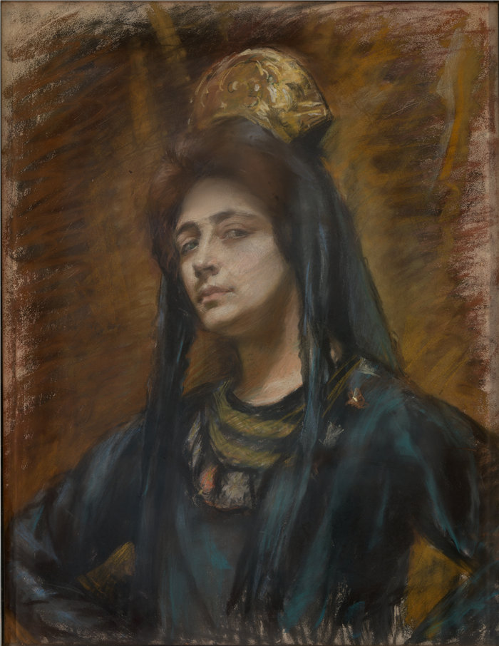 爱丽丝·派克·巴尼 (Alice Pike Barney，美国画家)作品-西班牙梳