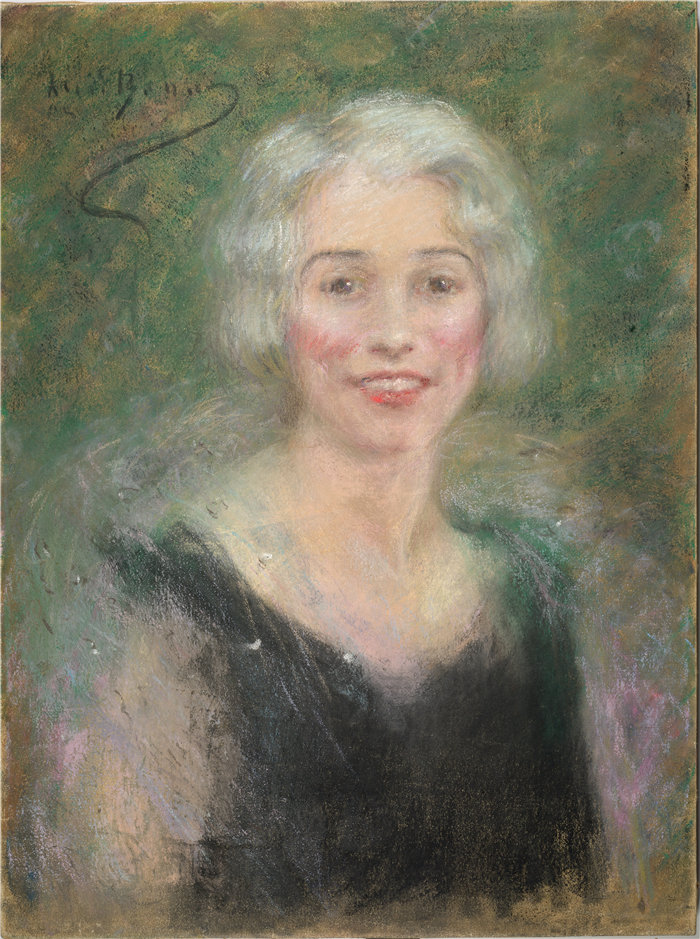 爱丽丝·派克·巴尼 (Alice Pike Barney，美国画家)作品-莱斯利·卡特夫人（约 1927 年）