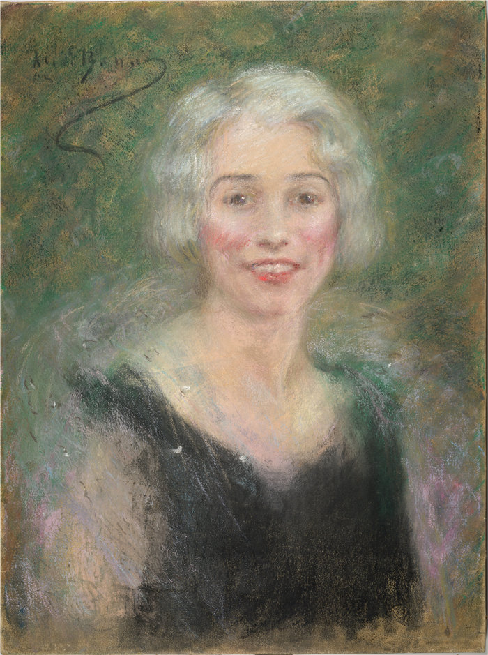 爱丽丝·派克·巴尼 (Alice Pike Barney,美国画家)作品-莱斯利·卡特夫人(约 1927 年)