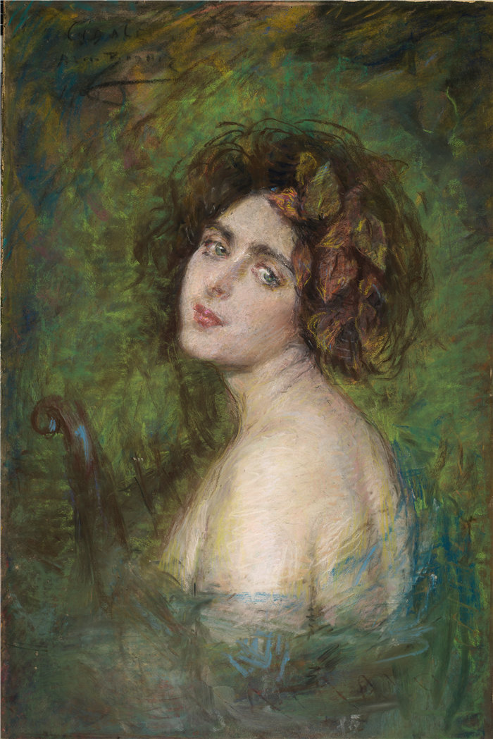 爱丽丝·派克·巴尼 (Alice Pike Barney，美国画家)作品-西加莱 (1900)