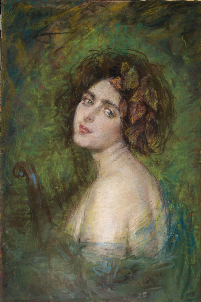 爱丽丝·派克·巴尼 (Alice Pike Barney,美国画家)作品-西加莱 (1900)