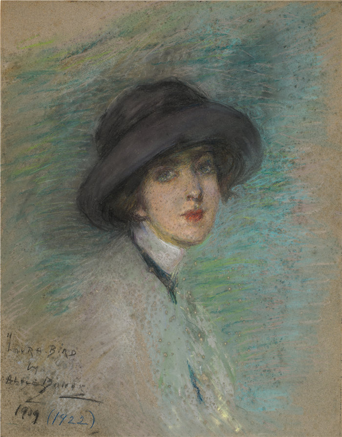 爱丽丝·派克·巴尼 (Alice Pike Barney，美国画家)作品-旅行者 (1909)
