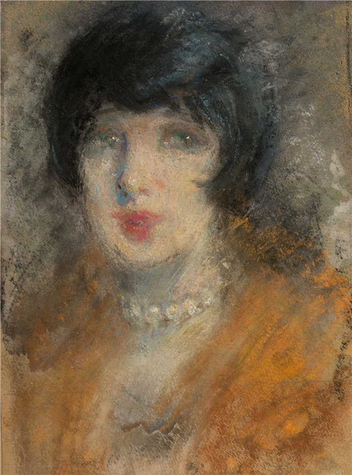 爱丽丝·派克·巴尼 (Alice Pike Barney，美国画家)作品-夜总会（约 1929 年）