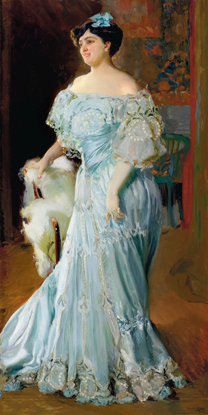 华金·索罗拉（Joaquin Sorolla）伊莎贝尔·布鲁（1904年）肖像