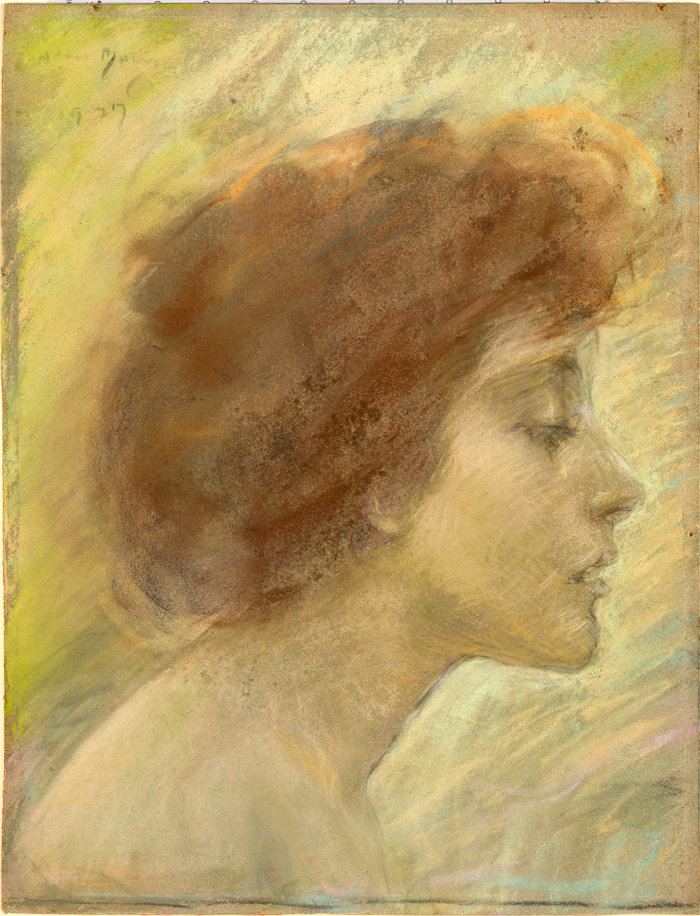 爱丽丝·派克·巴尼 (Alice Pike Barney，美国画家)作品-冥想 (1927)作品高清下载
