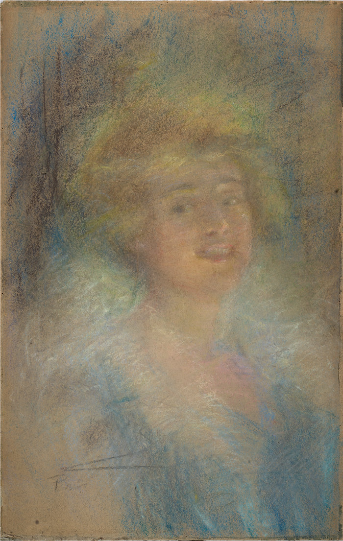 爱丽丝·派克·巴尼 (Alice Pike Barney,美国画家)作品-一个愉快的夜晚(约 1906 年)