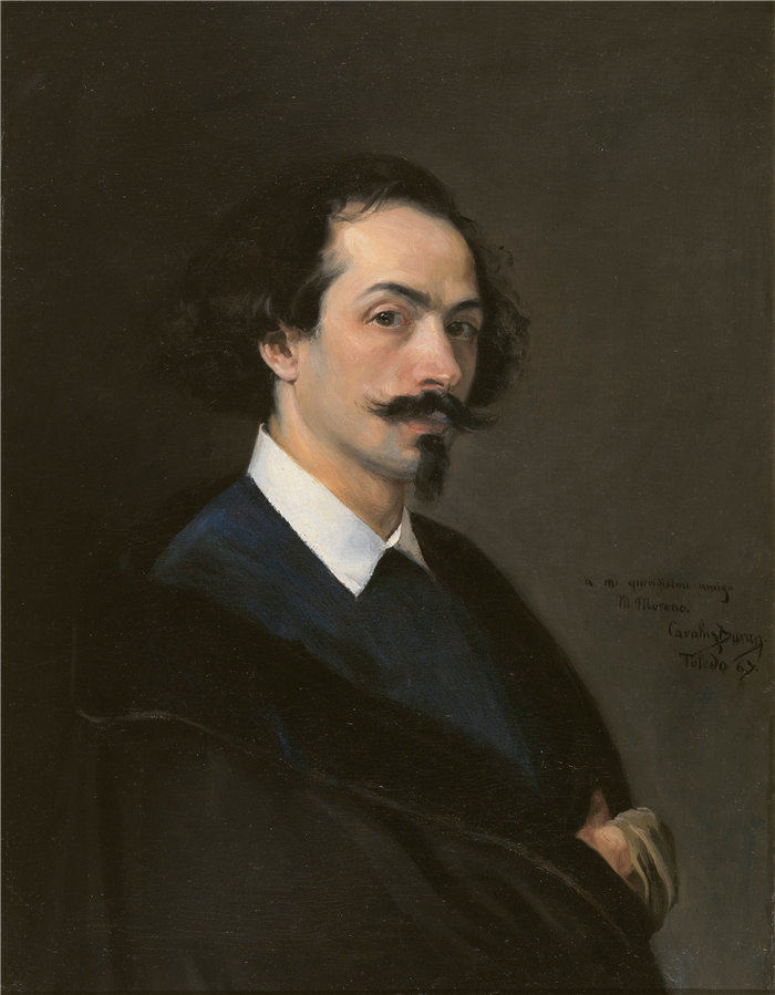 卡洛鲁斯·杜兰（Carolus-Duran，法国画家）作品-画家马蒂亚斯·莫雷诺 (1867)
