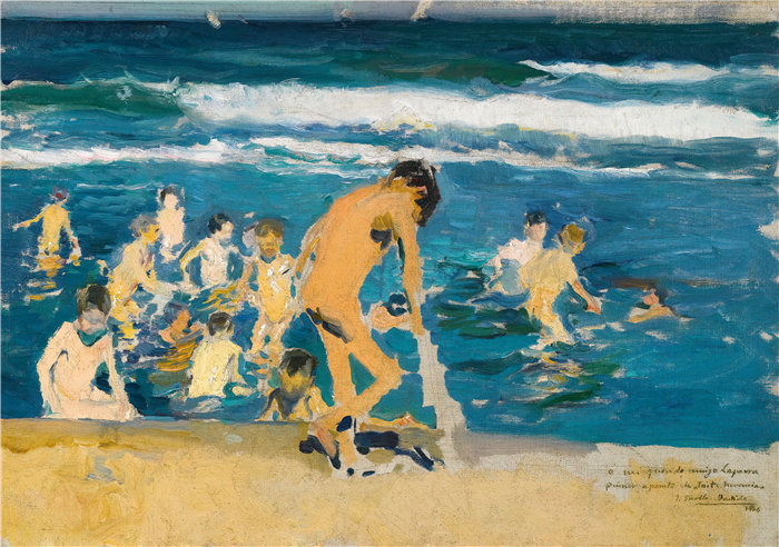 华金·索罗拉（Joaquin Sorolla，西班牙画家）作品-悲伤继承研究（1906）