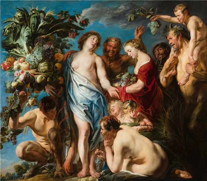 雅各布·乔丹斯（Jacob Jordaens，比利时画家）作品-丰收的寓言（1620 - 1629）