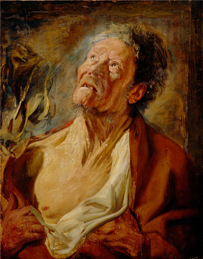 雅各布·乔丹斯（Jacob Jordaens，比利时画家）作品-约伯（约 1620 年）