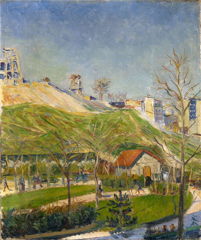 保罗·西涅克（Paul Signac，法国画家）作品-圣皮埃尔广场（1883-1884）