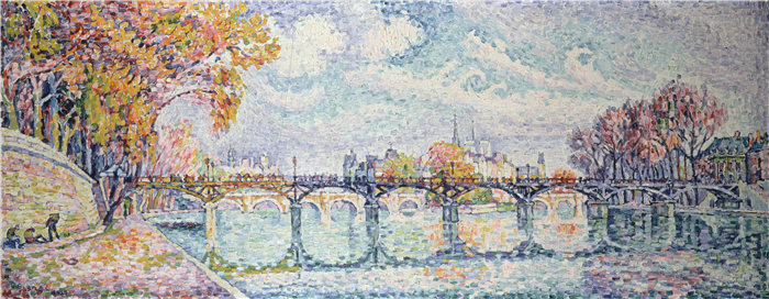 保罗·西涅克（Paul Signac，法国画家）作品-艺术桥 (1928)