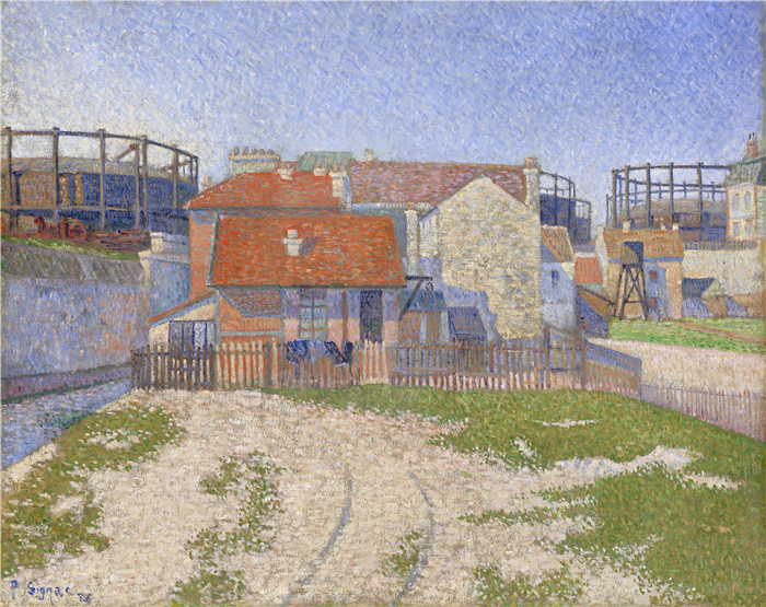 保罗·西涅克(Paul Signac,法国画家)作品-Clichy 的气量计