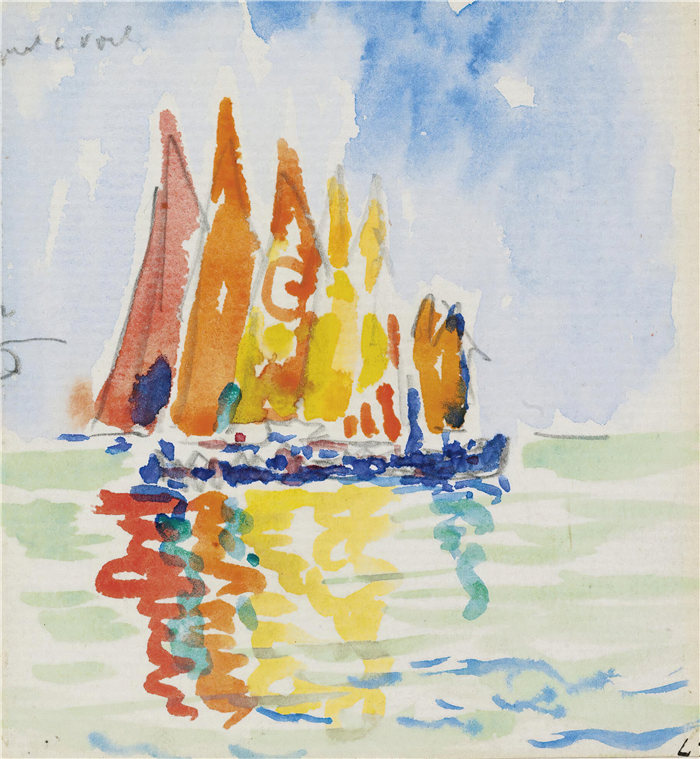保罗·西涅克（Paul Signac，法国画家）作品-威尼斯