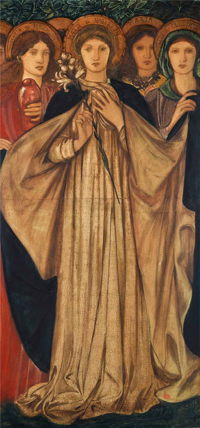 爱德华·伯恩·琼斯（Edward Burne-Jones，英国画家）作品--三个玛丽