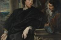 安东尼·范·戴克（Anthony van Dyck，比利时画家）作品-《乔治·盖奇与两名服务员的画像》欣赏