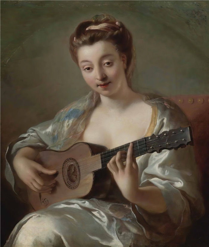 让·弗朗索瓦·德·特洛伊（Jean François de Troy法国画家）作品 -吉他手