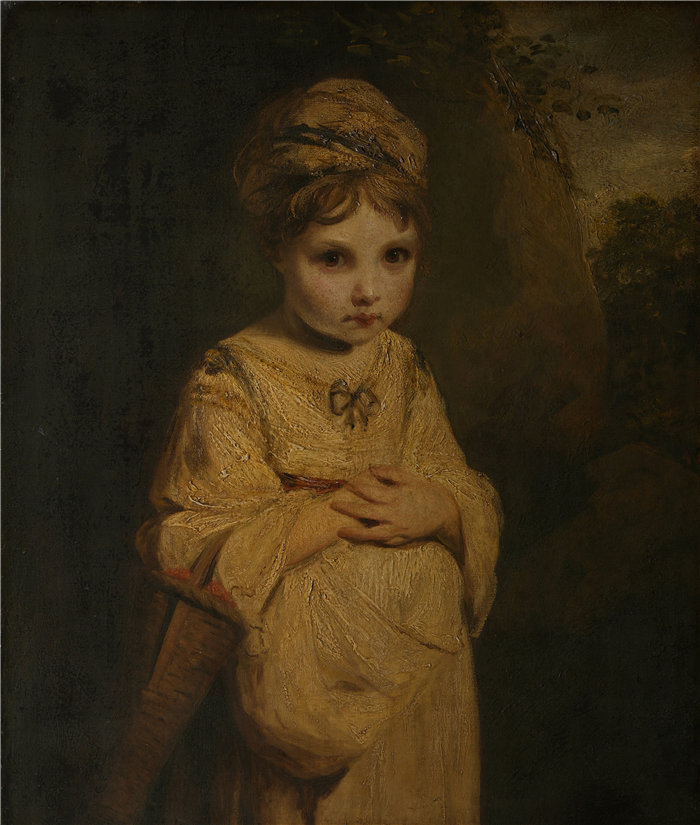 约书亚·雷诺兹(Joshua Reynolds,英国画家)作品-草莓女孩 (1772 - 1773)
