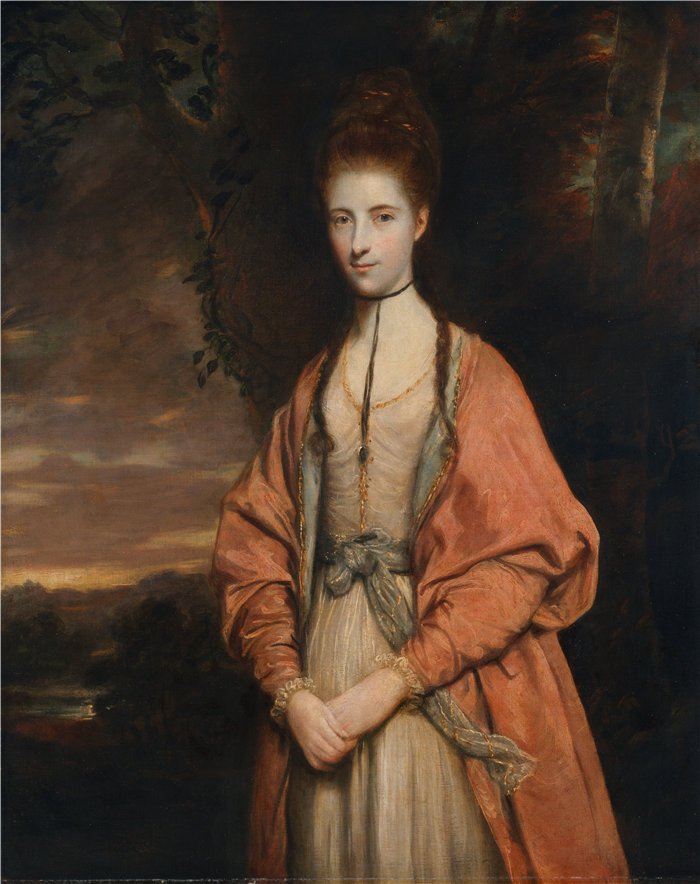 约书亚·雷诺兹（Joshua Reynolds，英国画家）作品-安妮·西摩·达默 (1773)