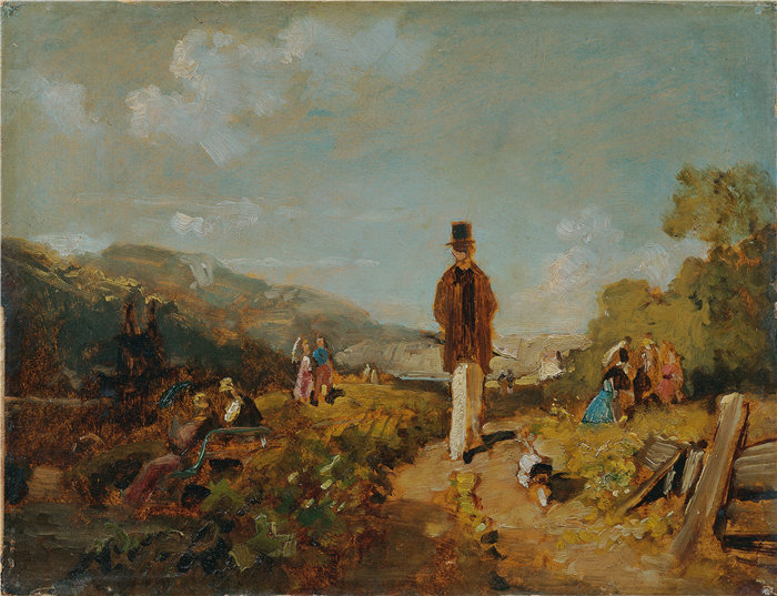 卡尔·斯皮茨韦格（Carl Spitzweg，德国画家）作品-哈格斯托尔茨（1846-1847）