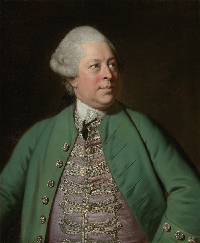 约书亚·雷诺兹(Joshua Reynolds,英国画家)作品-Edward Holden Cruttenden 的肖像(1720-1771)