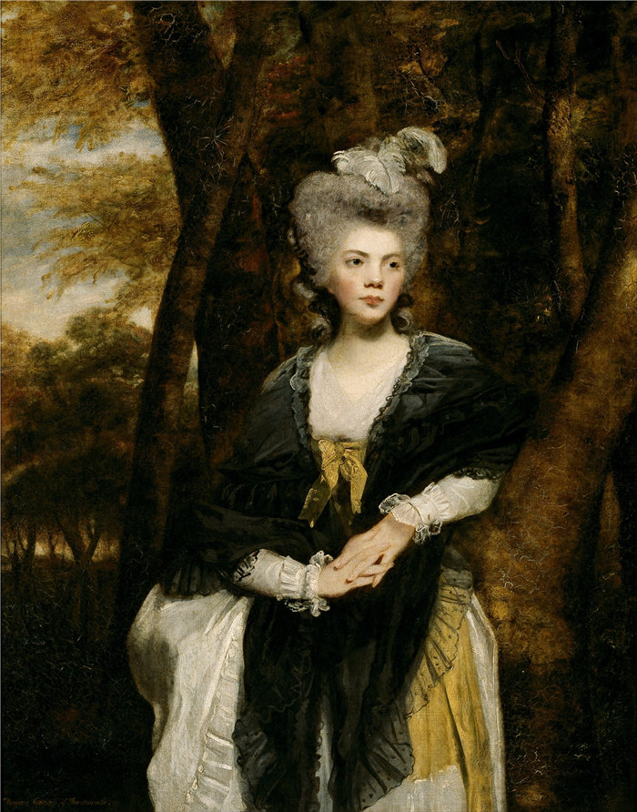 约书亚·雷诺兹（Joshua Reynolds，英国画家）作品-弗朗西丝·芬奇夫人