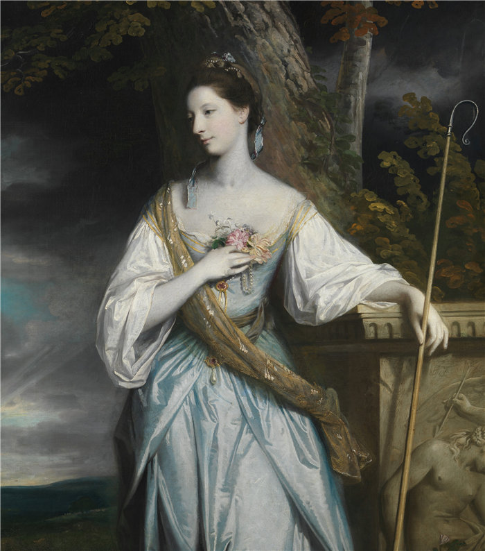约书亚·雷诺兹（Joshua Reynolds，英国画家）作品-安妮·达什伍德 (1743–1830)，后来的加洛韦伯爵夫人 (1764)