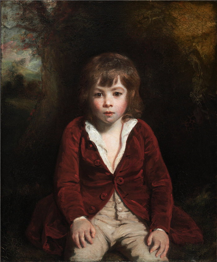 约书亚·雷诺兹（Joshua Reynolds，英国画家）作品-班伯里大师的肖像