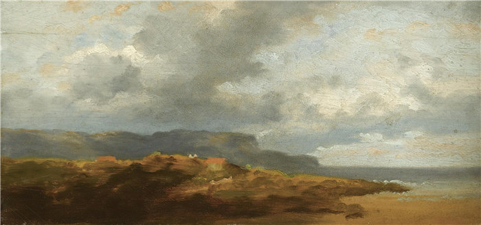 卡尔·斯皮茨韦格（Carl Spitzweg，德国画家）作品-海岸景观