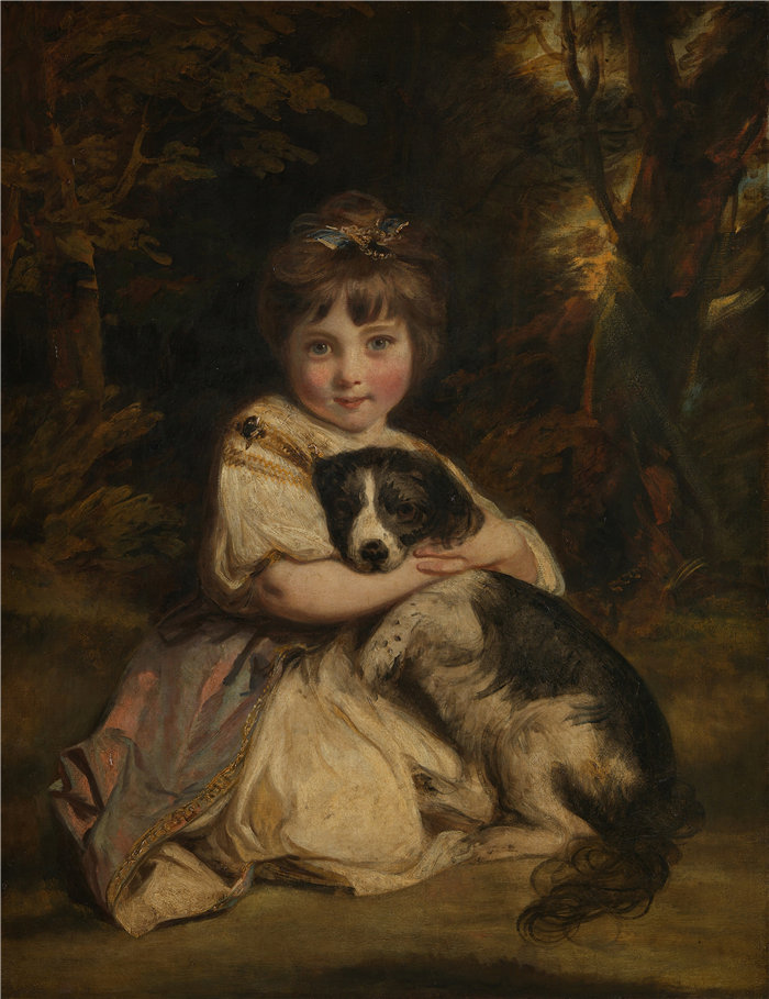 约书亚·雷诺兹(Joshua Reynolds,英国画家)作品-简·鲍尔斯小姐(约 1775 年)