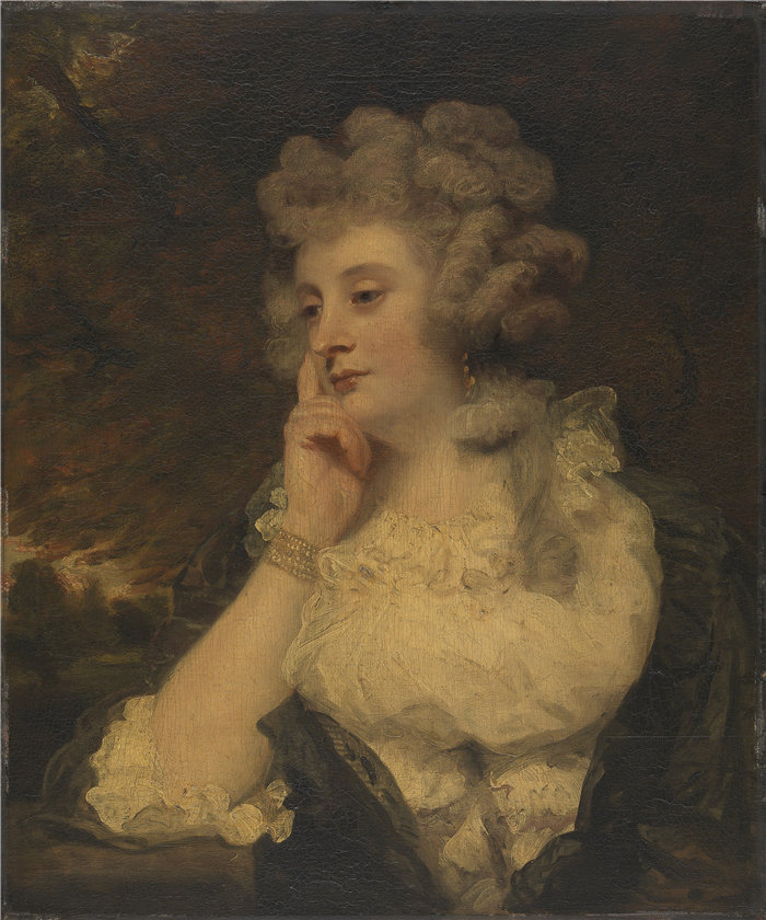 约书亚·雷诺兹（Joshua Reynolds，英国画家）作品-简·布拉迪尔夫人 (1788)
