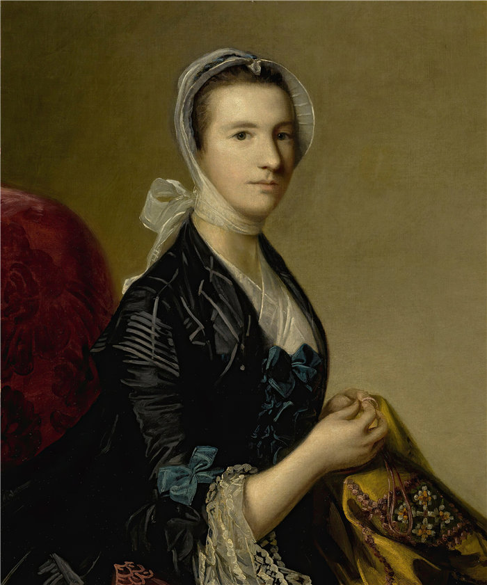 约书亚·雷诺兹（Joshua Reynolds，英国画家）作品-朱布夫人的肖像