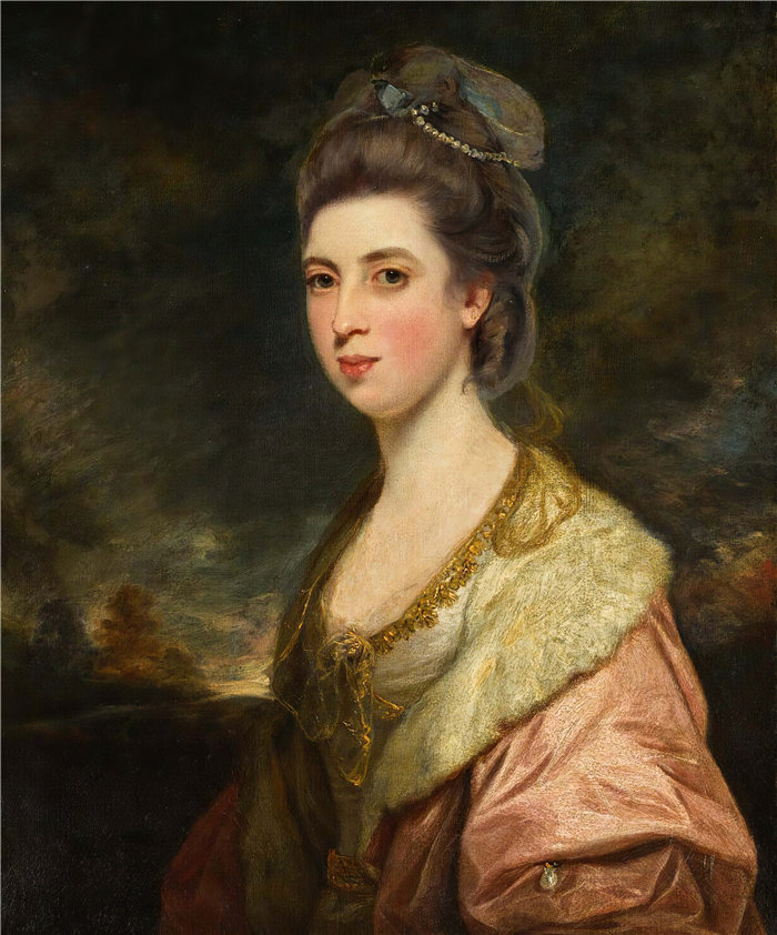 约书亚·雷诺兹（Joshua Reynolds，英国画家）作品-理查德·彭南特夫人的肖像