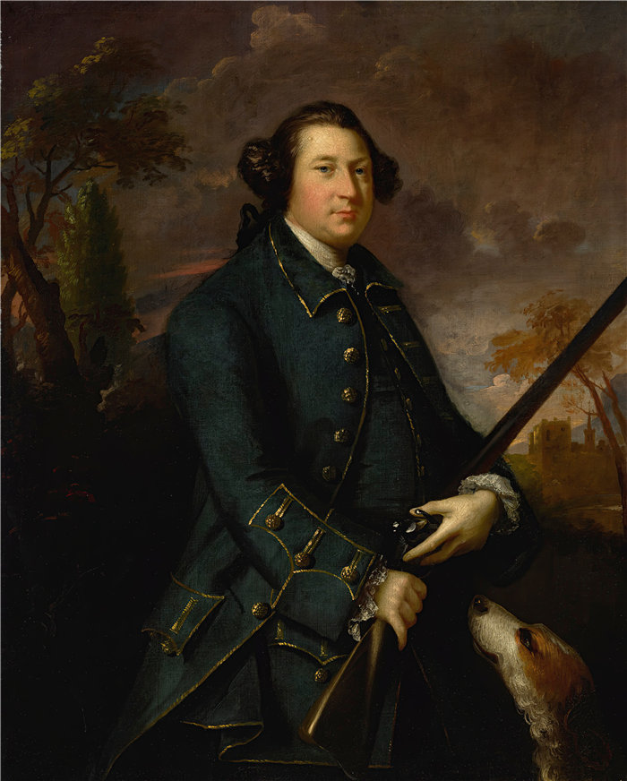 约书亚·雷诺兹（Joshua Reynolds，英国画家）作品-克洛沃斯·斯克芬顿 (Clotworthy Skeffington) 的肖像，第一代马瑟琳伯爵