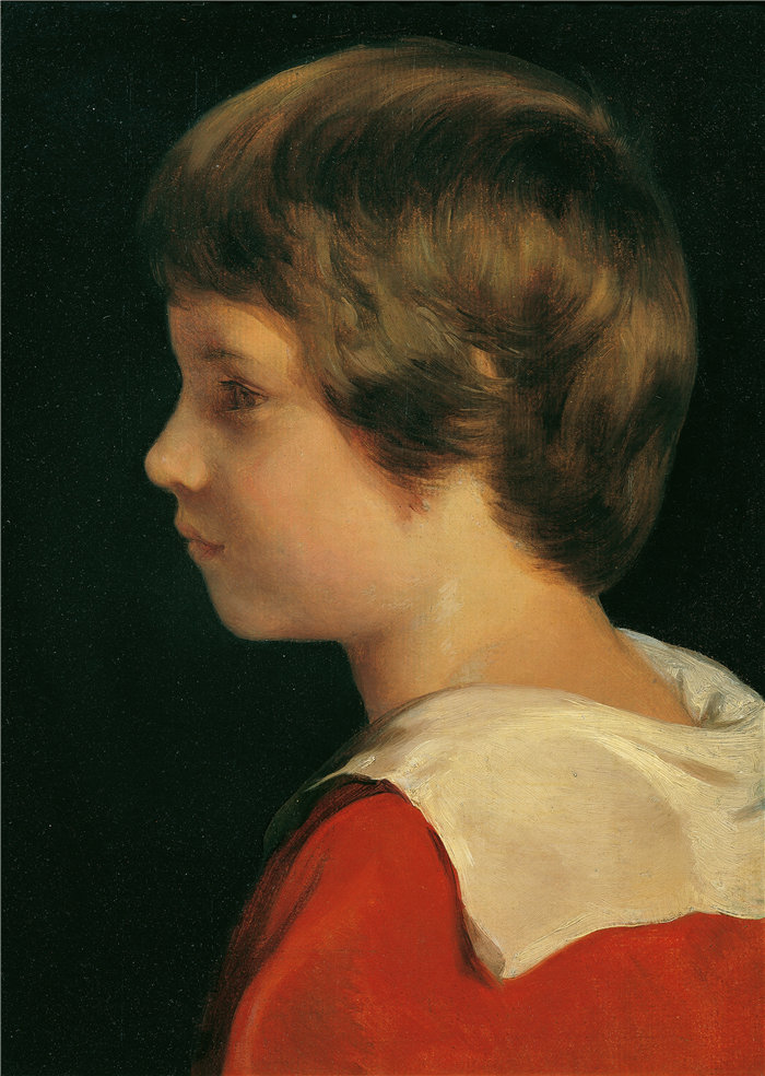 弗里德里希·冯·阿默林（Friedrich von Amerling，奥地利画家）作品 -弗里德里希·玛丽亚·约瑟夫·阿默林，艺术家的儿子（1842 年）