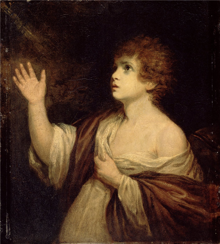 约书亚·雷诺兹（Joshua Reynolds，英国画家）作品-撒母耳的呼召