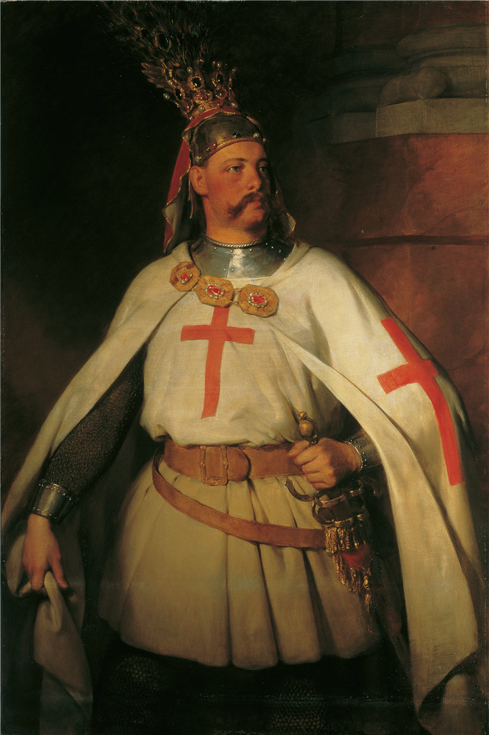 弗里德里希·冯·阿默林（Friedrich von Amerling，奥地利画家）作品 -大公利奥波德作为十字军 (1863)