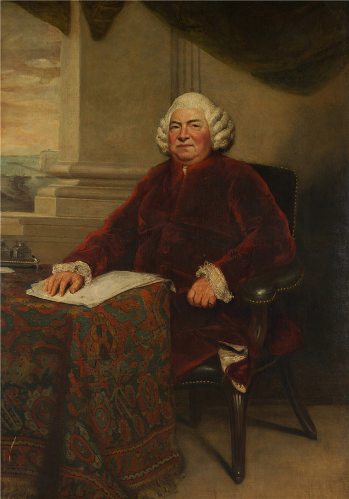 约书亚·雷诺兹（Joshua Reynolds，英国画家）作品-约翰·巴克 (1707–1787) (1786)