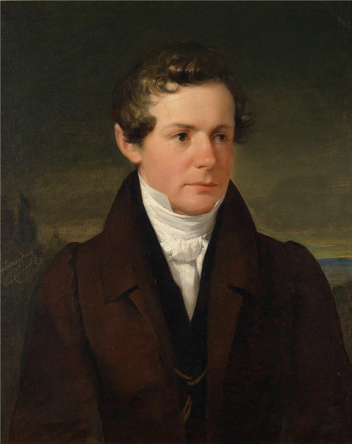 弗里德里希·冯·阿默林（Friedrich von Amerling，奥地利画家）作品 -博士的肖像 斯蒂芬·施罗夫