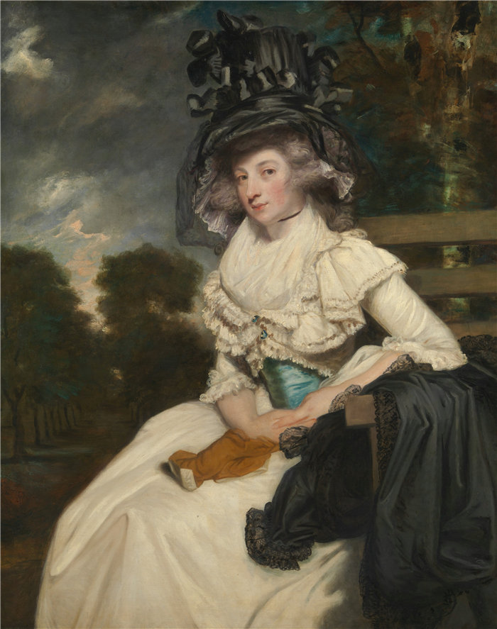约书亚·雷诺兹(Joshua Reynolds,英国画家)作品-刘易斯·托马斯·沃森夫人(玛丽·伊丽莎白·米尔斯,1767–1818 年)(1789 年)