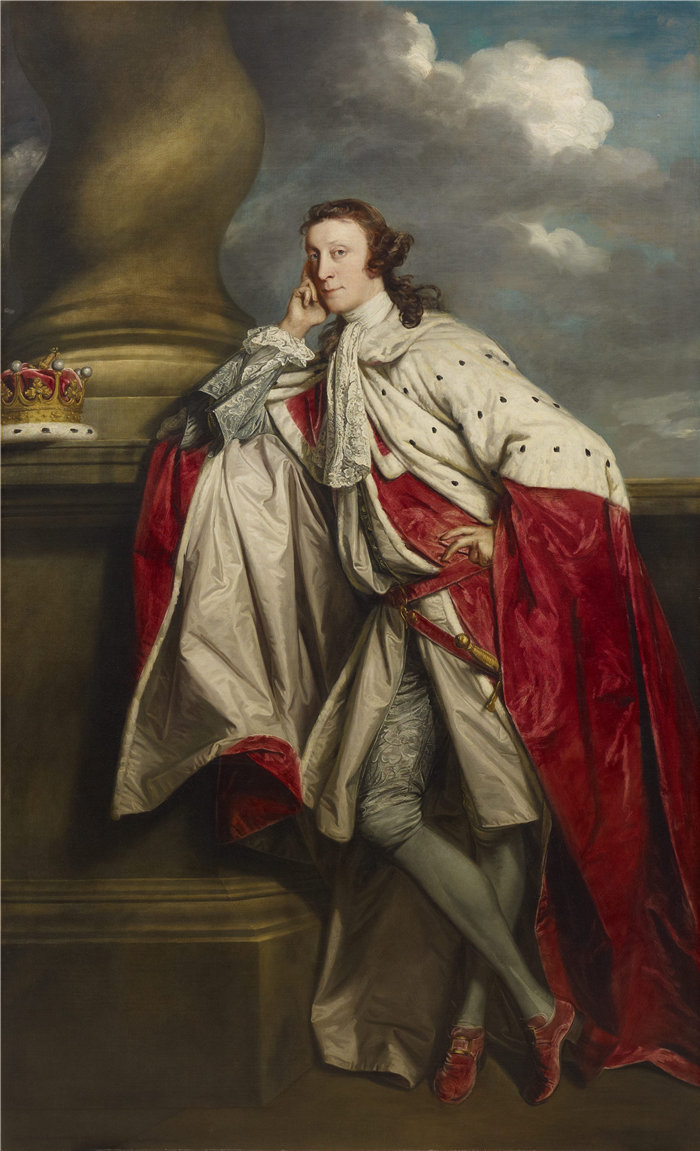 约书亚·雷诺兹（Joshua Reynolds，英国画家）作品-詹姆斯，第七代劳德代尔伯爵