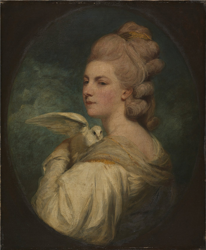 约书亚·雷诺兹(Joshua Reynolds,英国画家)作品-玛丽·内斯比特夫人 (1781)