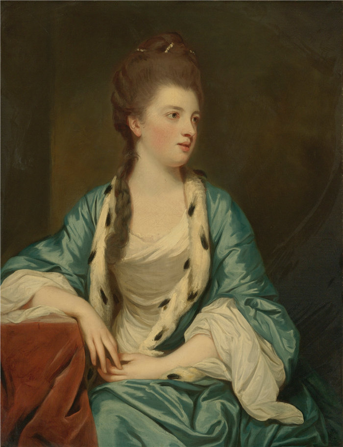 约书亚·雷诺兹（Joshua Reynolds，英国画家）作品-伊丽莎白·克尔，洛锡安侯爵夫人 (1745-80)
